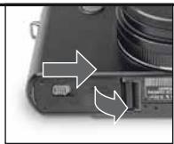LEICA D-LUX 4 - Insérez la pile - 1
