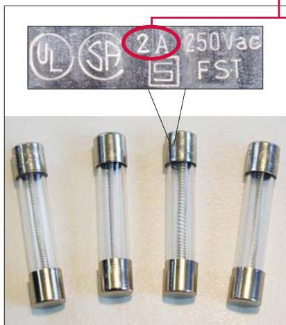 LEICA EG 1150 H - Select the correct spare fuse - 1