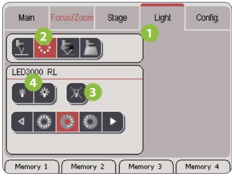 LEICA LED3000 RL - Control of the Leica LED5000 3000 Ring Illuminator - 1