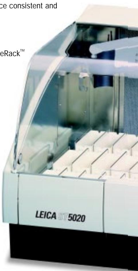 LEICA ST 5020 - Smart software features optimize staining quality and provide an easy-to-use interface: - 1