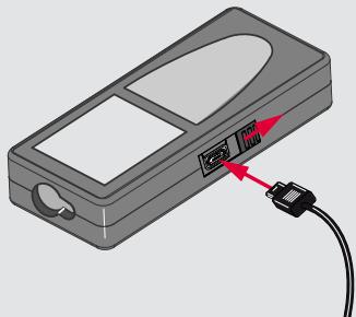 LEICA DISTO D810 TOUCH - Chargement de la batterie li-ion via USB - 1