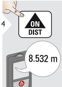 LEICA DISTO D810 TOUCH - Mesure d'une distance simple - 4
