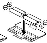 TANITA BC 541 INNERSCAN - Einlagen der Batterien - 1