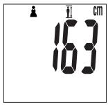 TANITA BC 541 INNERSCAN - Einstellen der Höhe - 1