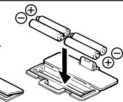 TANITA BC 543 - Einlagen der Batterien - 3