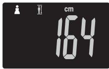 TANITA BC 575 - Indicazione dell'altezza - 1