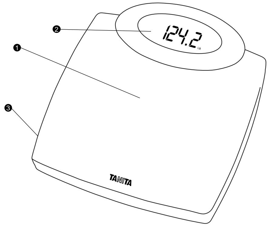 TANITA HD 327 - Pèse-personne numérique avec pile lithium – HD-327 - 1