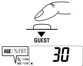 TANITA UM 030 - PROGRAMMING THE GUEST MODE - 1