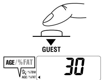 TANITA UM 030 - Programmation du mode INVITE - 1