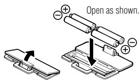TANITA UM 050 - Inserting the Batteries - 1