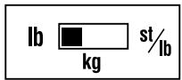 TANITA UM 050 - SWITCHING THE WEIGHT MODE Note: For use only with models containing the weight mode switch - 1