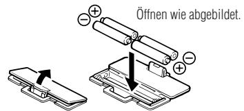 TANITA UM 050 - Einlagen der Batterien - 1