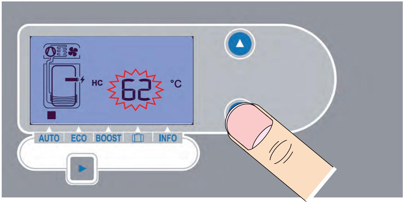 THERMOR AEROMAX VMC - Réglage de la température de consigne d'eau chaude en mode AUTO et ECO - 1