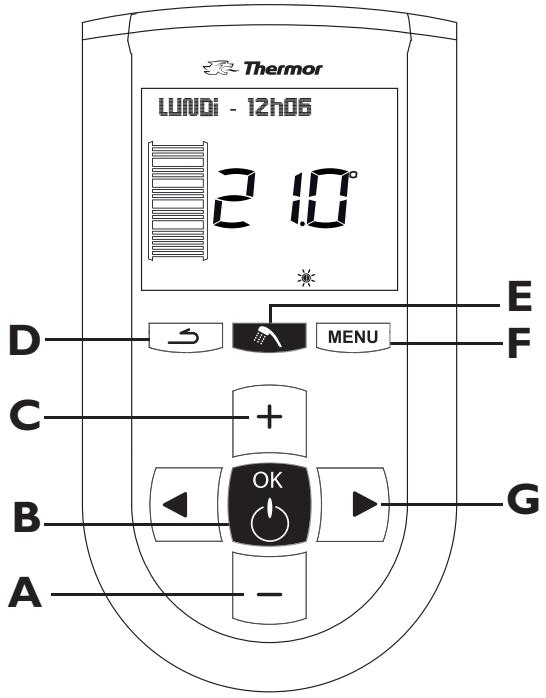 THERMOR ALLURE DIGITAL MIXTE - La commande digitale - 1