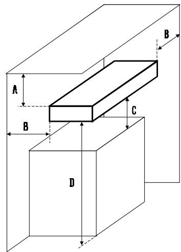 THERMOR CASSETTES MT SUNAIR - Les cassettes doivent être suspendues en position horizontalement par rapport à la structure du bâtiment. - 1