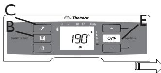 THERMOR EMOTION DIGITAL - RETOUR Au reglage de BASE USINE - 1