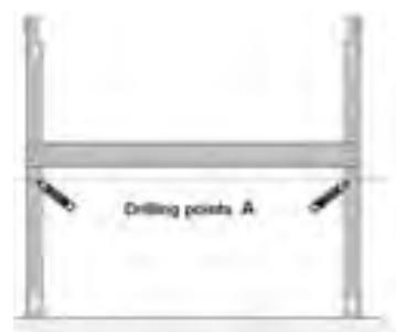 THERMOR EQUATEUR 2 - - Fix the wall-mounting frame to the wall - 1