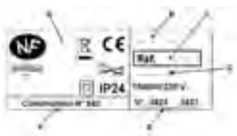 THERMOR EQUATEUR 2 - - Identification of the radiator - 1