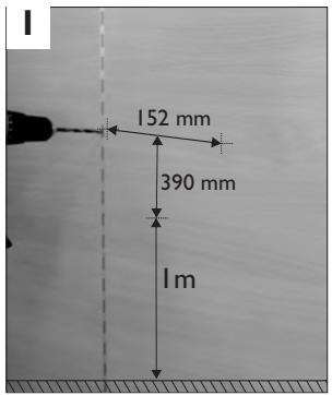 THERMOR ILLICO 2 - 2-2) Fastening the device to the wall. - 1