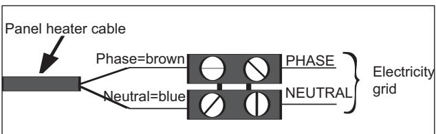 THERMOR ILLICO 2 - 2-3) Connecting the device. - 1