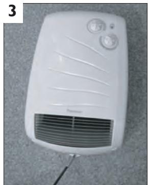 THERMOR ILLICO 2 - 2-2) Fastening the device to the wall. - 3