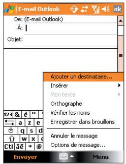 ORANGE SPV M600 - Pour trouver un contact en ligne - 1
