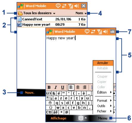 ORANGE SPV M600 - Word mobile - 1