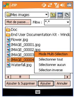 ORANGE SPV M600 - Pour créer une archive zip - 1