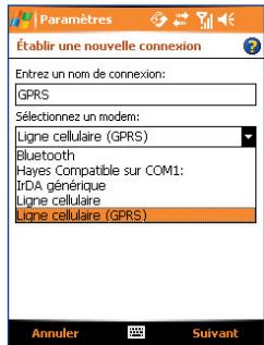 ORANGE SPV M600 - Pour installer une connexion GPRS à internet - 2