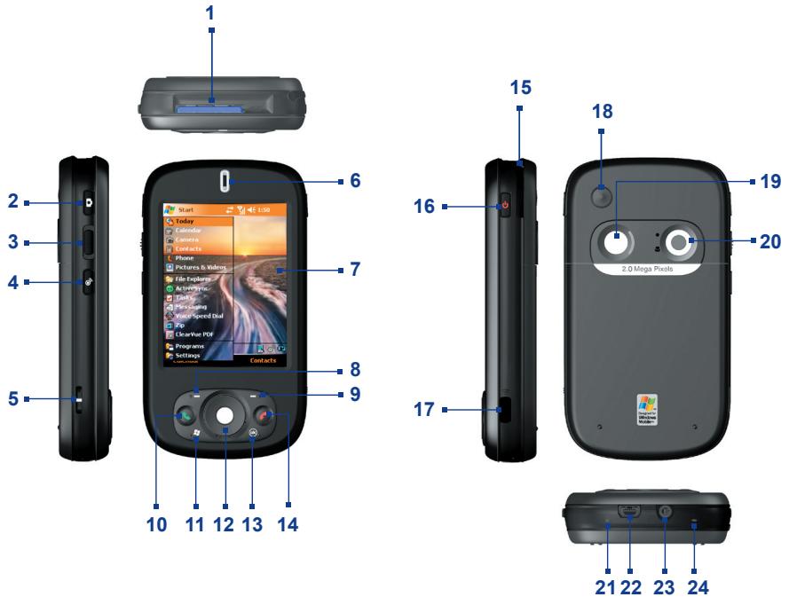ORANGE SPV M600 - Vous familiariser avec votre appareil et ses accessoires - 1