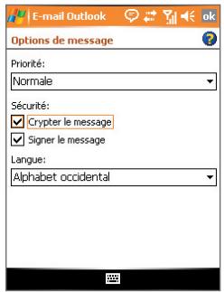 ORANGE SPV M600 - Pour signer et crypter numériquement un nouveau message - 1