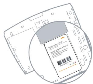 ORANGE DECODEUR SAGEM IAD80 - Insertion de la carte d'accès TV - 1