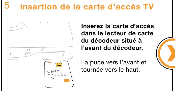 ORANGE DECODEUR SAGEM IAD81 - Poster d'installation rapide - décodeur sagem IAD 81 - 5
