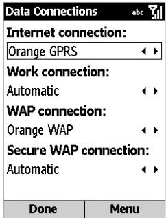 ORANGE SPV C550 - Connecting to the Internet - 1
