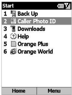 ORANGE SPV C550 - Starting the Caller Photo ID program - 1
