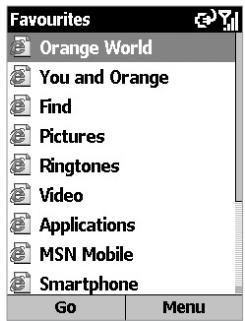 ORANGE SPV C550 - Starting Internet Explorer - 1