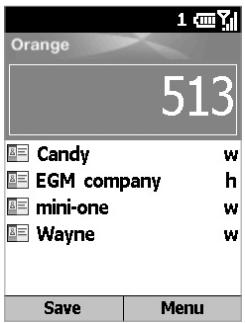 ORANGE SPV C550 - Making a call from the Home screen - 1
