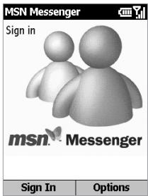 ORANGE SPV C550 - To sign in to, and sign out of, MSN Messenger - 1