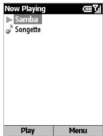 ORANGE SPV C550 - Playback screen - 2