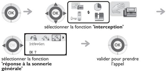 ORANGE 4078 DECT - Répondre à la sonnerie générale - 1