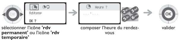 ORANGE 4078 DECT - Programmer un rappel de rendez-vous - 2