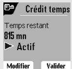 ORANGE D80C - Définir la durée de crédit temps - 3