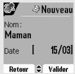ORANGE D80C - Ajouter une nouvelle alerte anniversaire (ou agenda) - 4