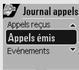 ORANGE D80C - Consulter le journal des appels reçus ou émis - 1