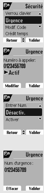ORANGE D80C - Programmer un numéro d'urgence - 2