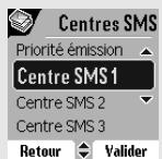 ORANGE D80C - Modifier les numéros de centre SMS - 2