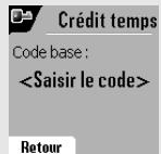 ORANGE D80C - Définir la durée de crédit temps - 4