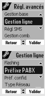 ORANGE D80C - Définir un préfixe PABX - 1