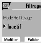 ORANGE D80V - Activer ou désactiver le filtrage d'appoint - 2
