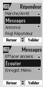 ORANGE D80V - Écoute des messages à partir du combiné - 1